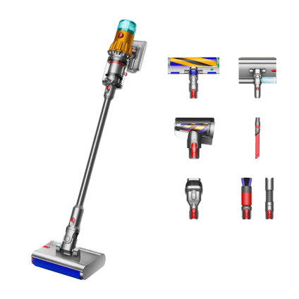 Беспроводной вертикальный пылесос Dyson V12S Detect Slim Submarine Complete (SV46) (Yellow/Nickel) (2022)