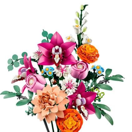 Конструктор — красивый розовый букет цветов LEGO Botanicals (#10342)