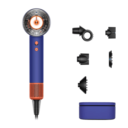 Фен Dyson HD16 Supersonic Nural Hair Dryer Straight+Wavy Gift Edition (Vinca Blue/Topaz Orange) (2024)