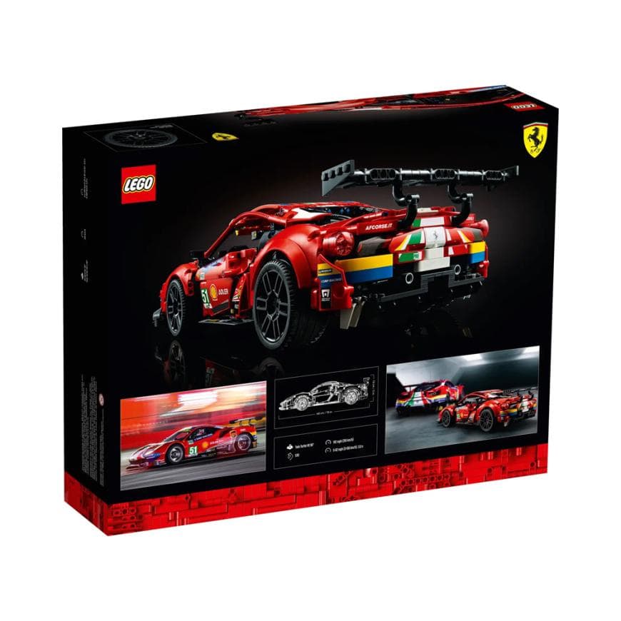 Конструктор — автомобиль Ferrari 488 GT «AF Corse #51» LEGO Technic (#42125) — фото 6