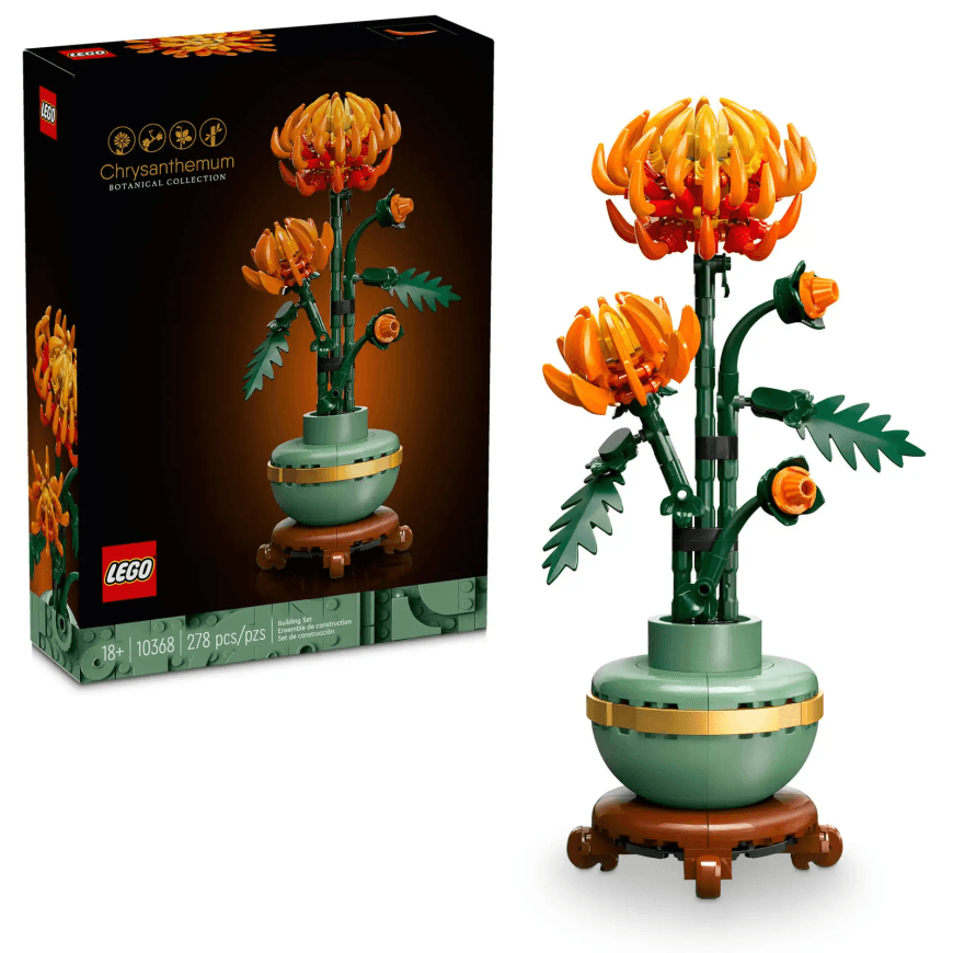 Конструктор — хризантема LEGO Icons Botanical Collection (#10368) — фото 5