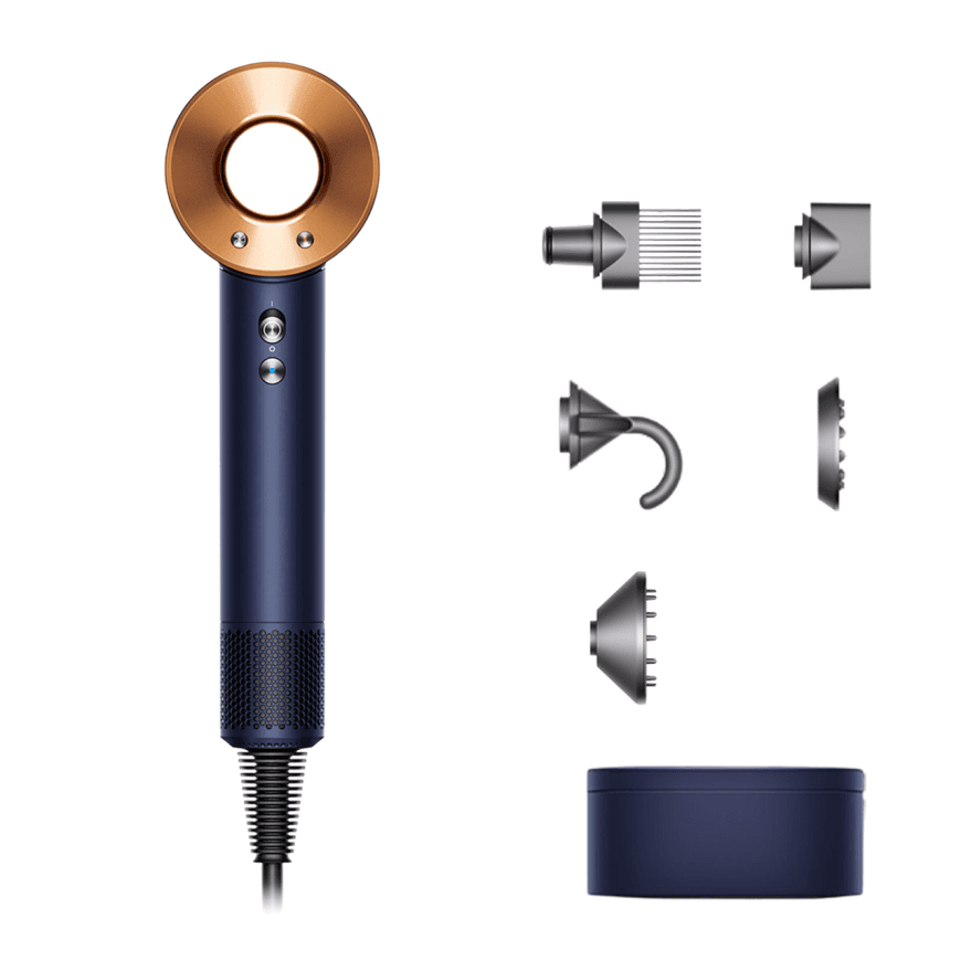 Фен Dyson HD07 Supersonic Gift Edition (Dark Blue/Bright Copper) (2022) — фото 2