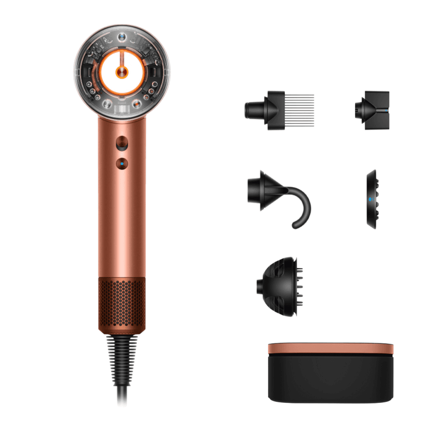 Фен Dyson HD16 Supersonic Nural Hair Dryer Curly+Coily Gift Edition (Amber Silk) (2025) — фото 2