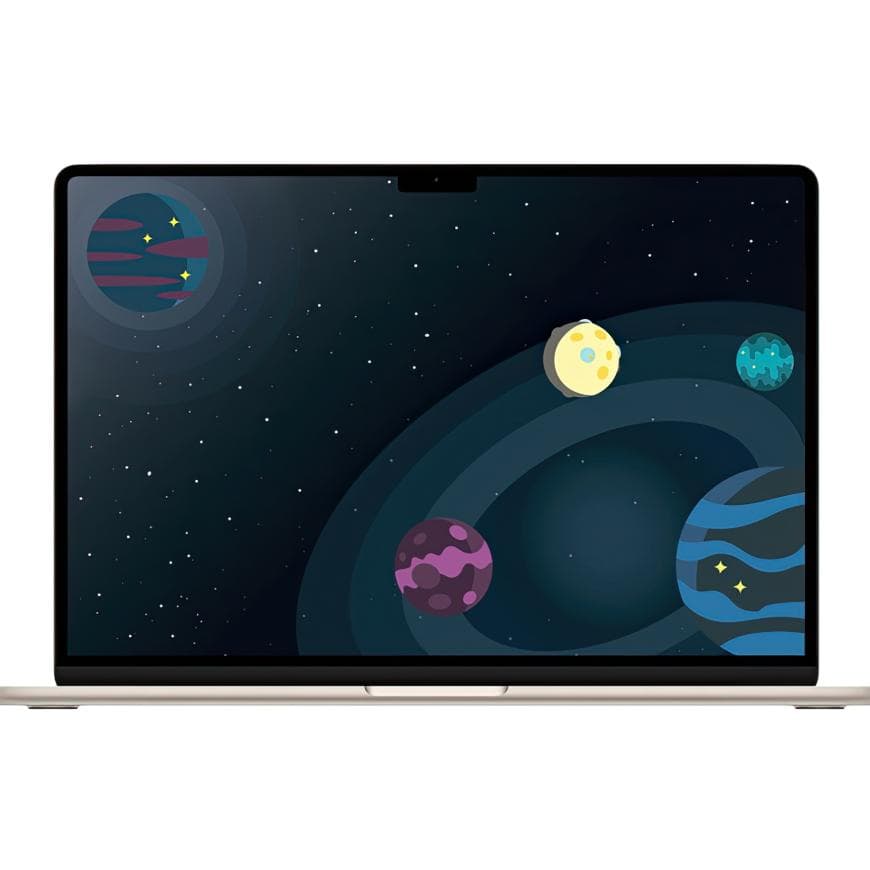 Ноутбук Apple MacBook Air 15” кастомный (M4 10-Core, GPU 10-Core, 32GB, 1TB) («Сияющая звезда» | Starlight) — фото 2