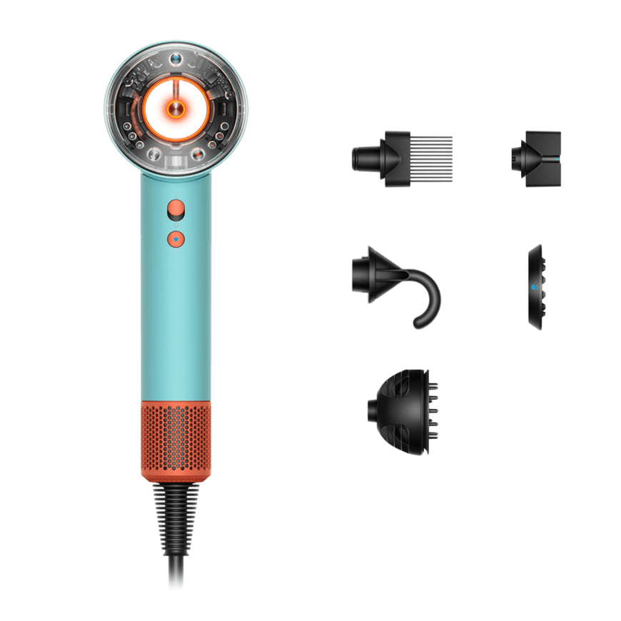 Фен Dyson HD16 Supersonic Nural Hair Dryer Curly+Coily (Ceramic Patina/Topaz Orange) (2024) — фото 2