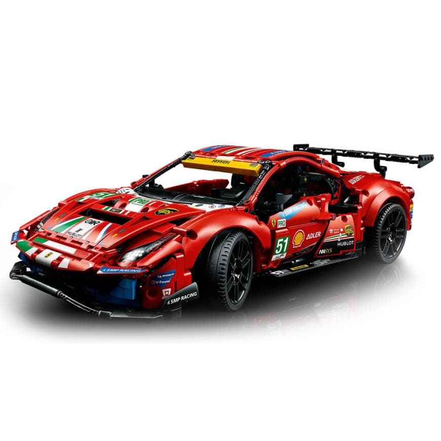 Конструктор — автомобиль Ferrari 488 GT «AF Corse #51» LEGO Technic (#42125) — фото 3