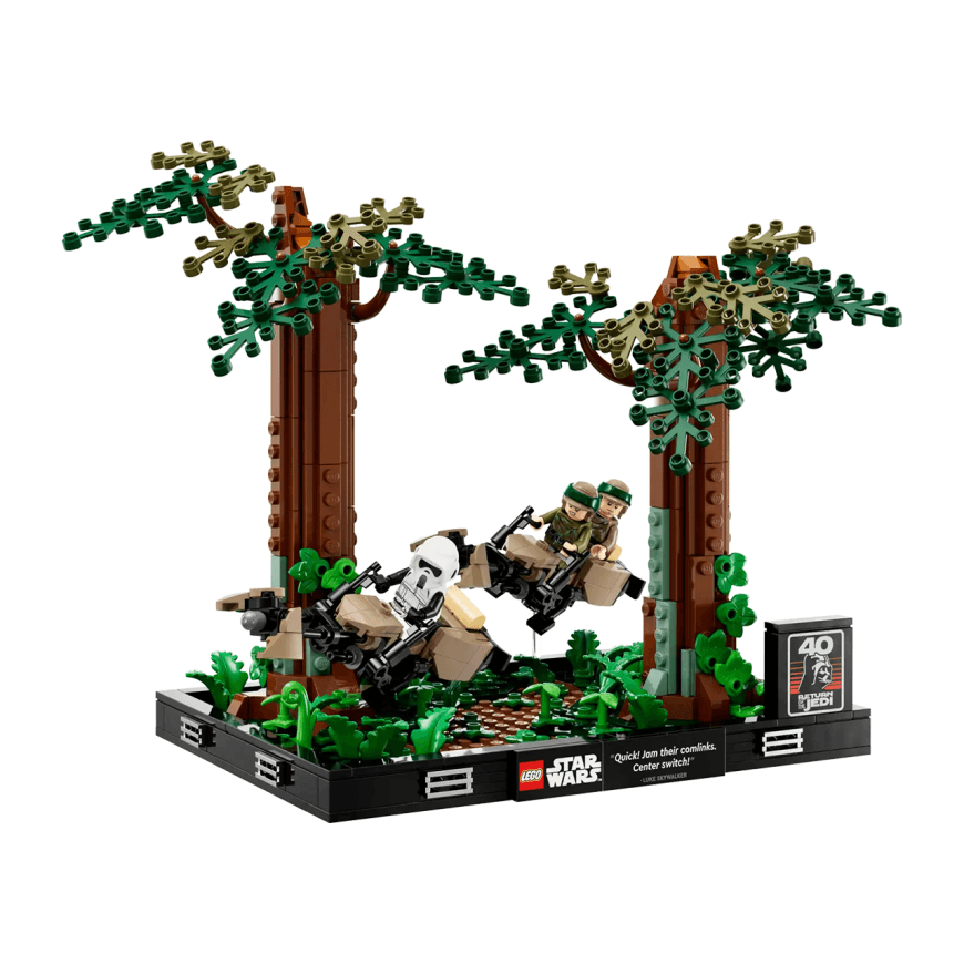 Конструктор — диорама «Погоня на спидерах на Эндоре» LEGO Star Wars Diorama Collection (#75353) — фото 2