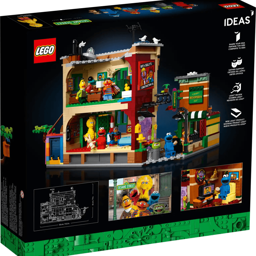 Конструктор — Улица Сезам, 123 LEGO Ideas (#21324) — фото 6
