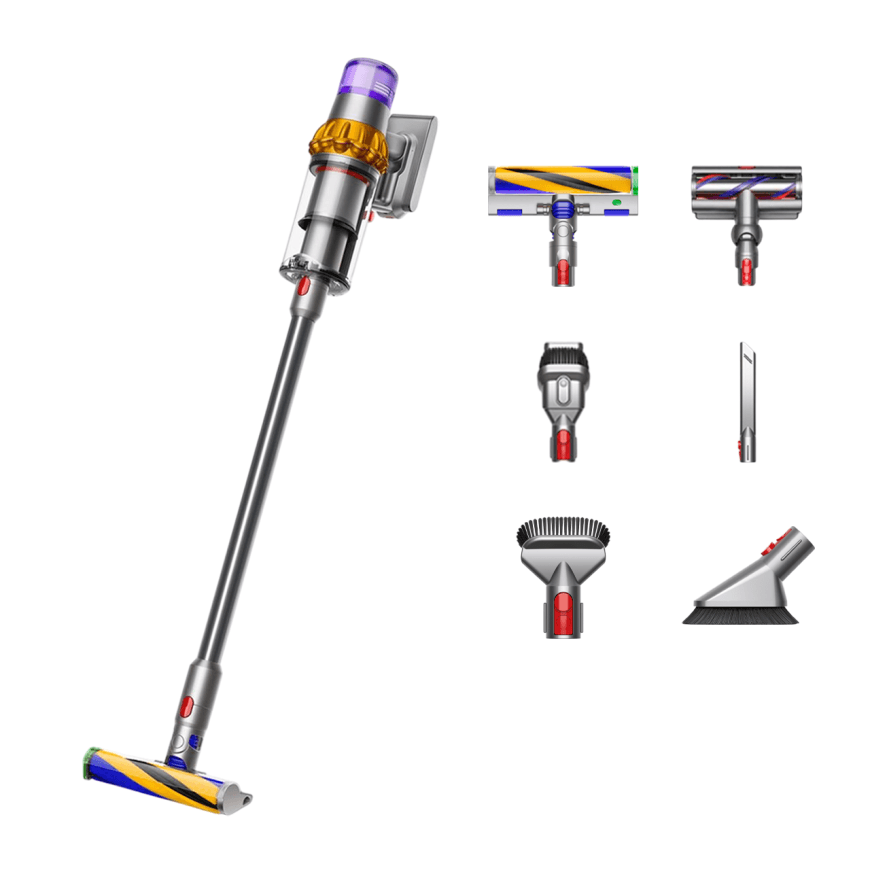 Беспроводной вертикальный пылесос Dyson V15 Detect Absolute (SV47) (Yellow/Nickel) (2023) — фото 5