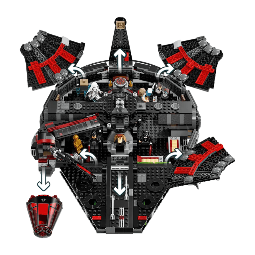 Конструктор — звездолёт «Тёмный Сокол» LEGO Star Wars (#75389) — фото 4