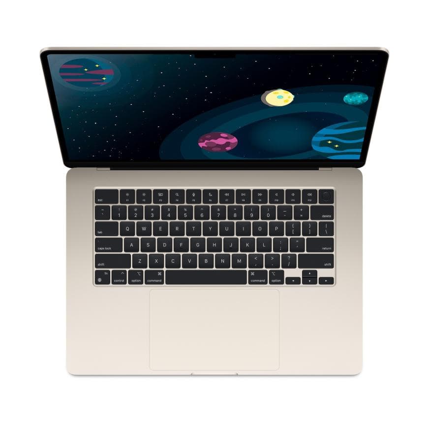 Ноутбук Apple MacBook Air 15” MDVE4 (M5 10-Core, GPU 10-Core, 16GB, 1TB) («Сияющая звезда» | Starlight) — фото 3