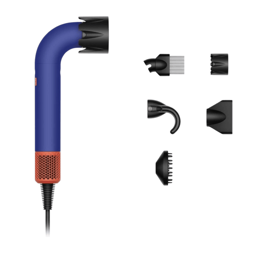 Фен Dyson HD18 Supersonic r Professional Curly+Coily (Vinca Blue/Topaz Orange) (2023) — фото 2