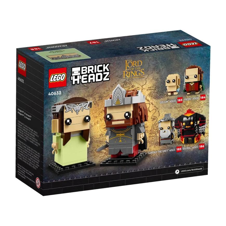 Конструктор — Арагорн и Арвен LEGO BrickHeadz The Lord of the Rings (#40632) — фото 5