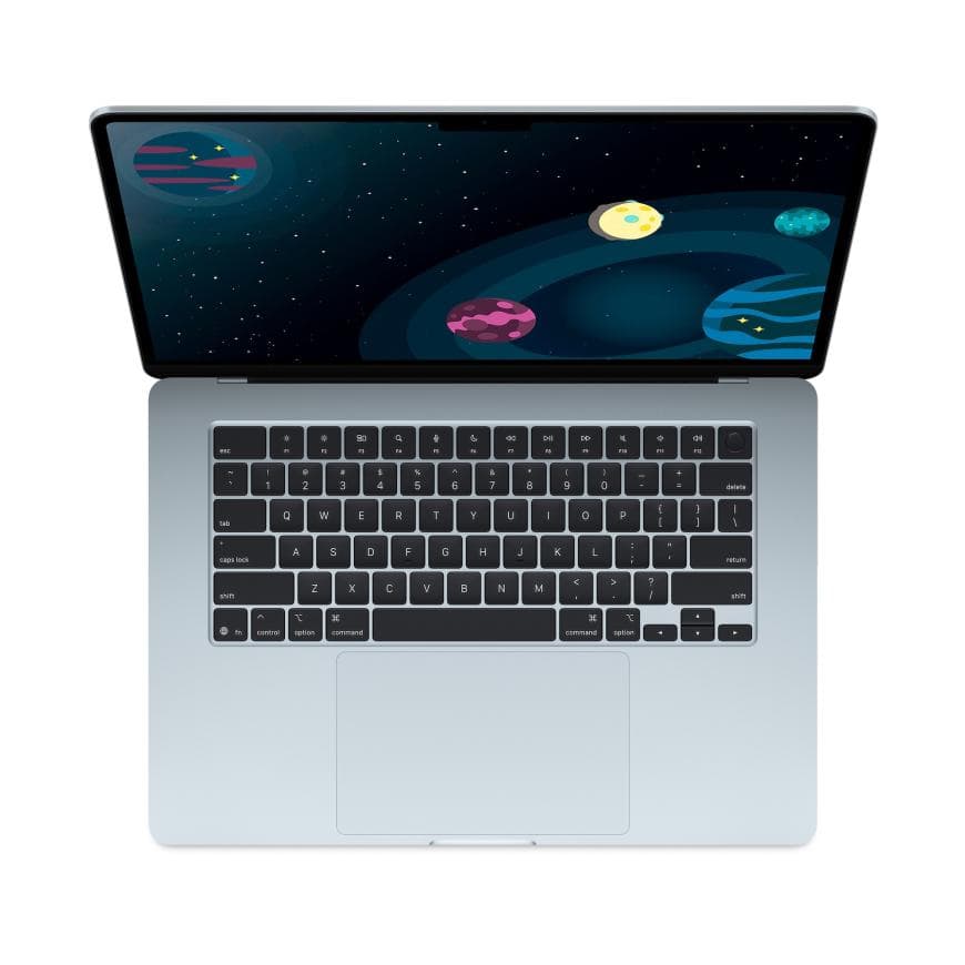 Ноутбук Apple MacBook Air 15” кастомный (M4 10-Core, GPU 10-Core, 32GB, 512GB) («Голубое небо» | Sky Blue) — фото 3