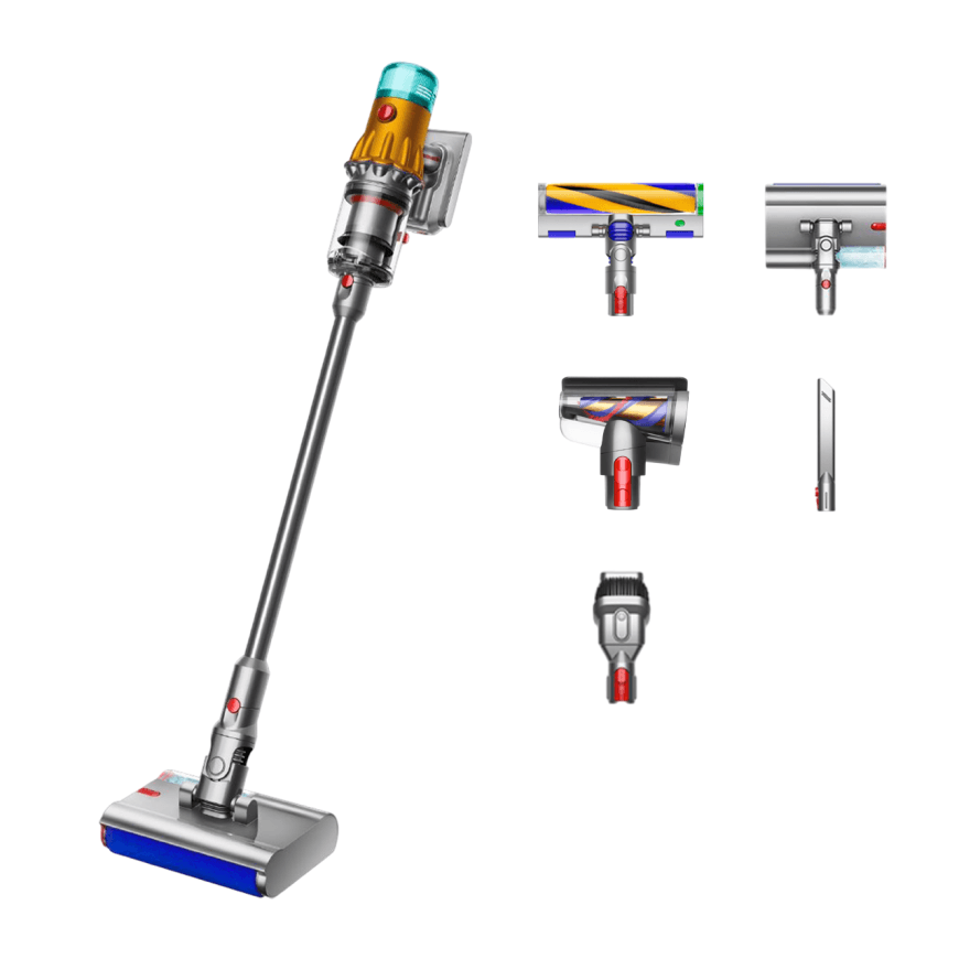 Беспроводной вертикальный пылесос Dyson V12S Detect Slim Submarine Complete (SV46) (Yellow/Nickel) (2022) — фото 2