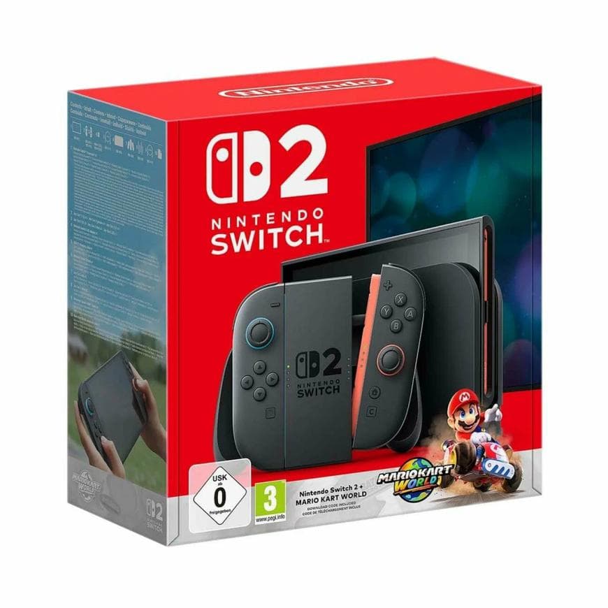 Портативная игровая консоль Nintendo Switch 2 и игра Mario Kart World — фото 3