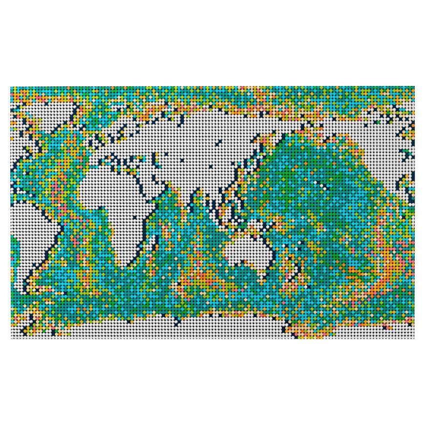 Конструктор — карта мира LEGO Art (#31203) — фото 3