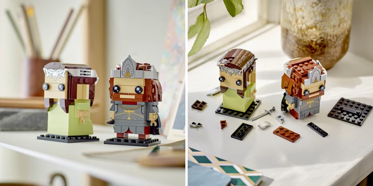 Конструктор — Арагорн и Арвен LEGO BrickHeadz The Lord of the Rings (#40632) — фото 6