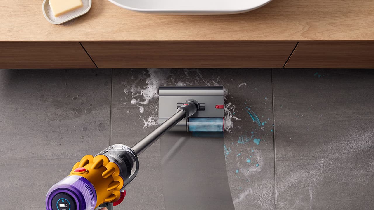 Беспроводной вертикальный пылесос Dyson V12S Detect Slim Submarine Complete (SV46) (Gold/Gold) (2022) — фото 5
