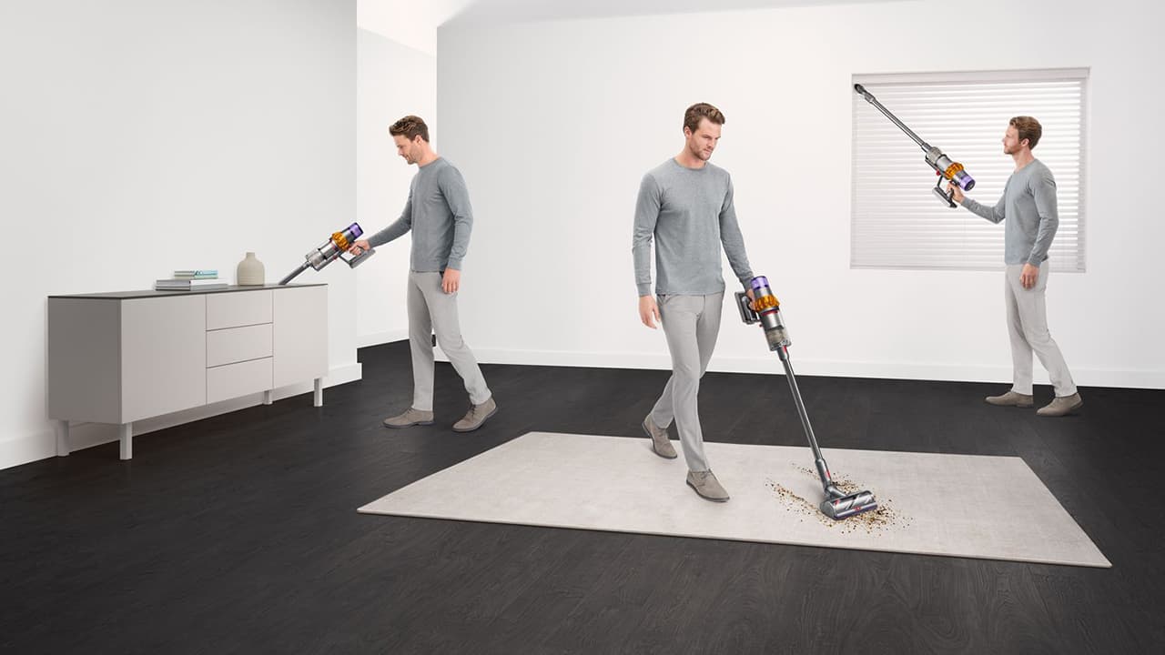 Беспроводной вертикальный пылесос Dyson V15 Detect Absolute (SV47) (Gold/Gold) (2023) — фото 5