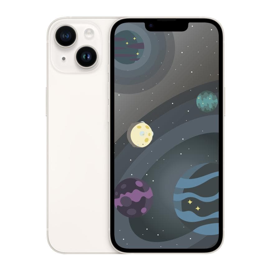 Смартфон Apple iPhone 14 128 ГБ («Сияющая звезда» | Starlight) — фото 2
