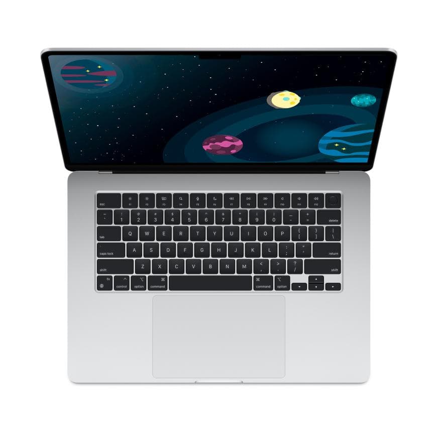 Ноутбук Apple MacBook Air 15" MQKR3 (M2 8-Core, GPU 10-Core, 8GB, 256GB) (Серебристый | Silver) — фото 3