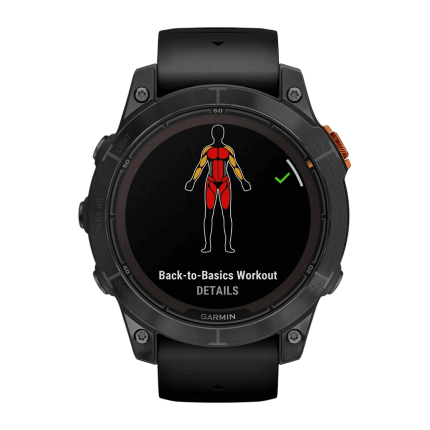 Спортивные часы Garmin fenix 7 Pro Solar Edition, 47 мм, чёрный силиконовый ремешок — фото 4