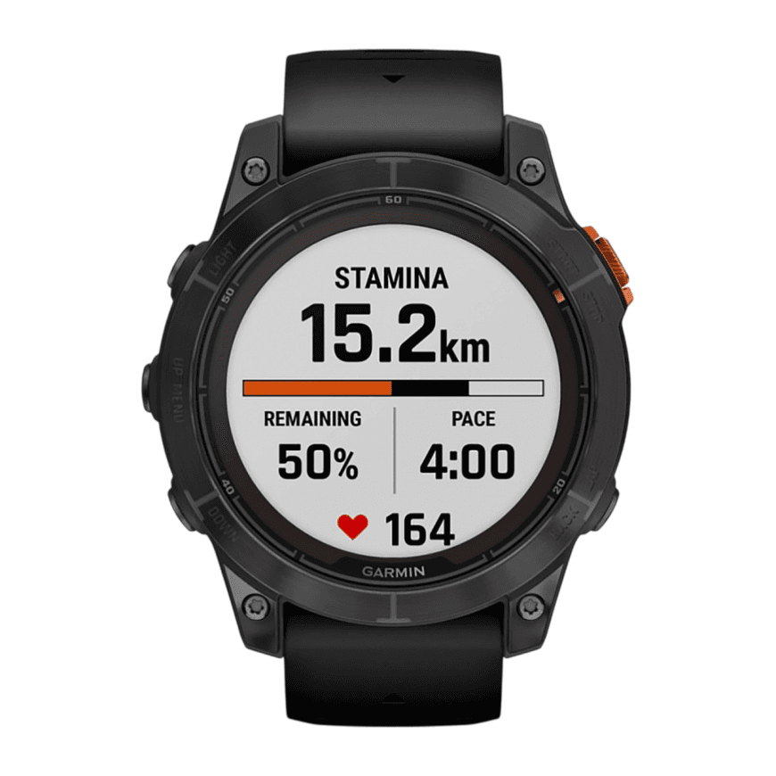 Спортивные часы Garmin fenix 7 Pro Solar Edition, 47 мм, чёрный силиконовый ремешок — фото 2