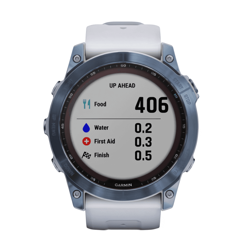 Спортивные часы Garmin fenix 7X Sapphire Solar Edition, 51 мм, силиконовый ремешок цвета «Уайтстоун» — фото 5
