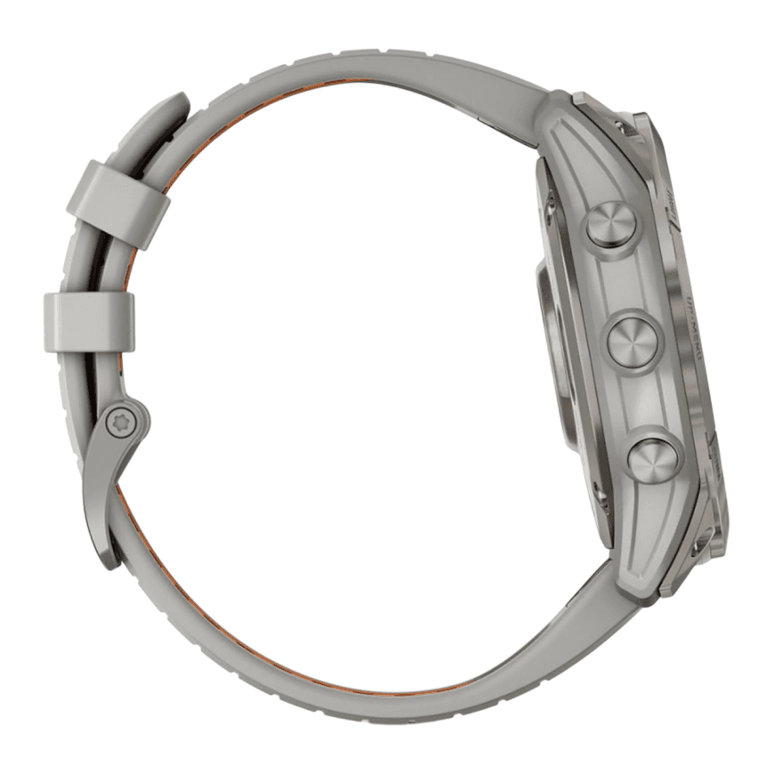 Спортивные часы Garmin fenix 7X Pro Sapphire Solar Edition, 51 мм, силиконовый ремешок цвета «серый туман»/«жжёный апельсин» — фото 6