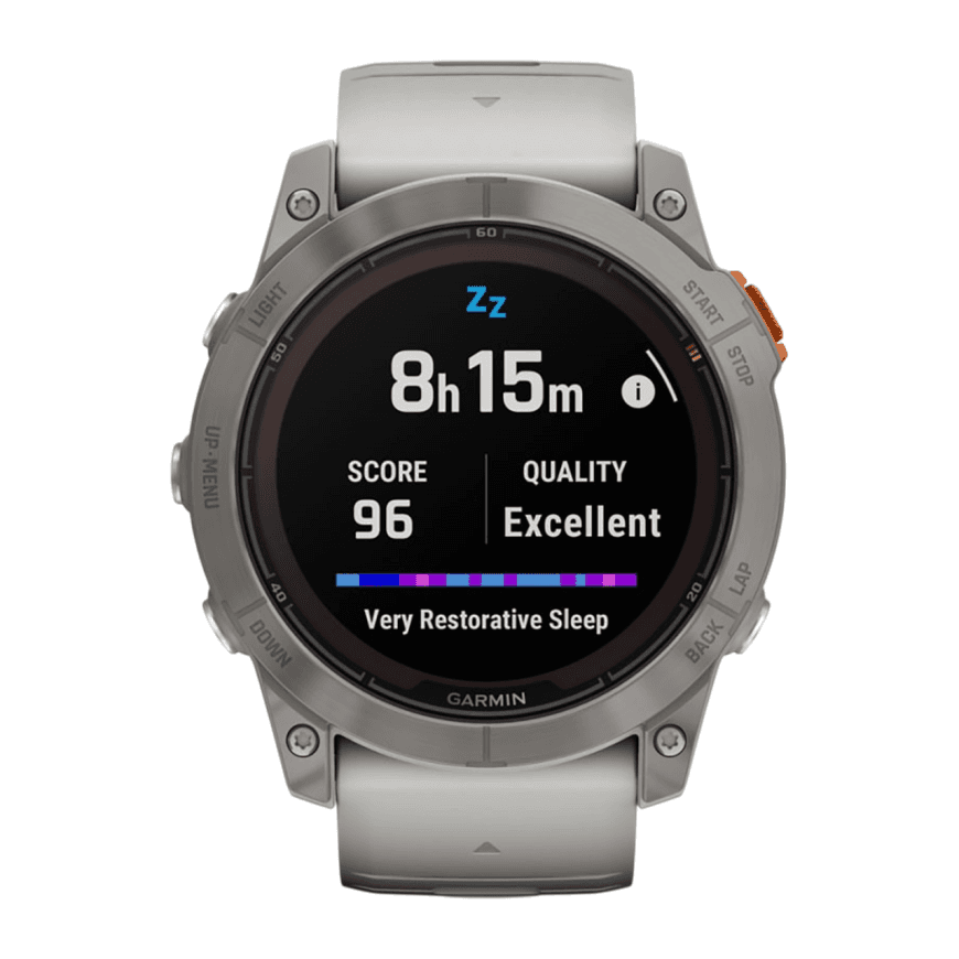 Спортивные часы Garmin fenix 7X Pro Sapphire Solar Edition, 51 мм, силиконовый ремешок цвета «серый туман»/«жжёный апельсин» — фото 2