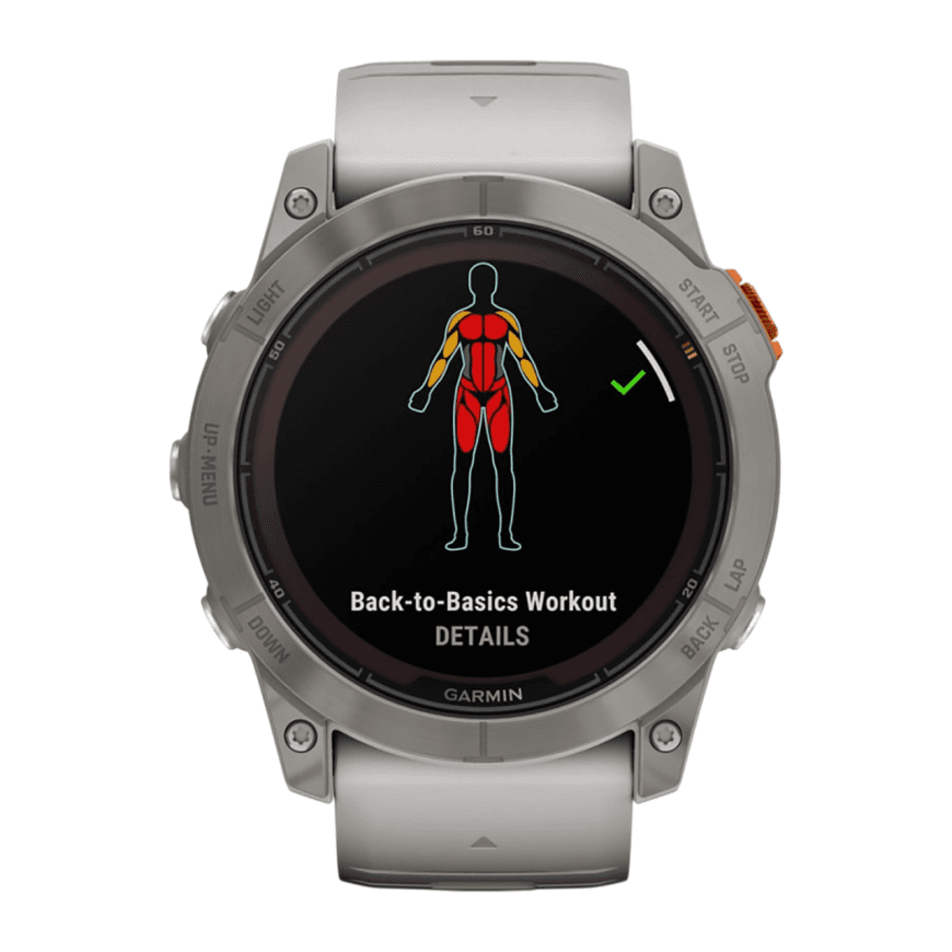 Спортивные часы Garmin fenix 7X Pro Sapphire Solar Edition, 51 мм, силиконовый ремешок цвета «серый туман»/«жжёный апельсин» — фото 3