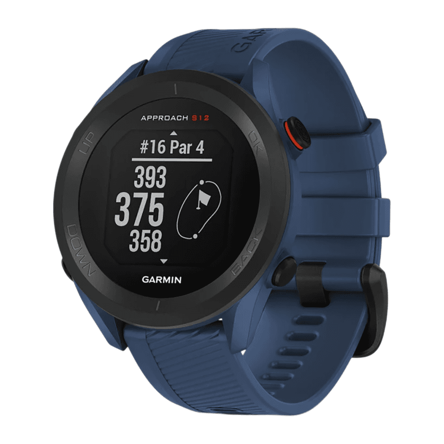 Спортивные часы Garmin Approach S12, силиконовый ремешок цвета «морской прилив» — фото 3