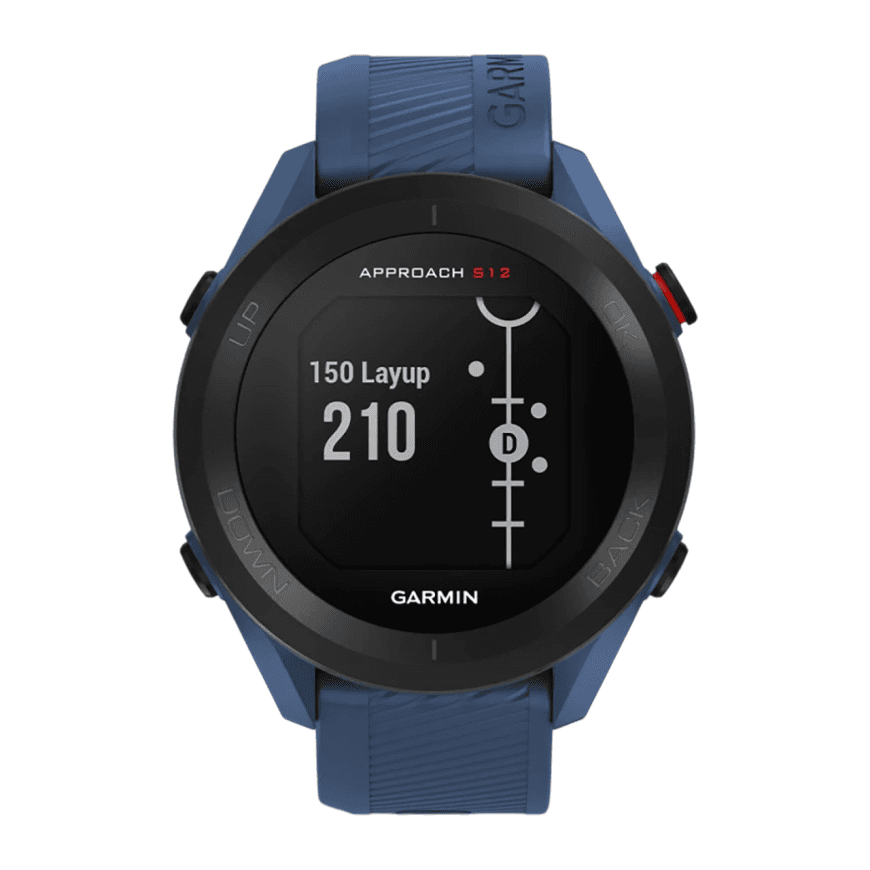 Спортивные часы Garmin Approach S12, силиконовый ремешок цвета «морской прилив» — фото 6