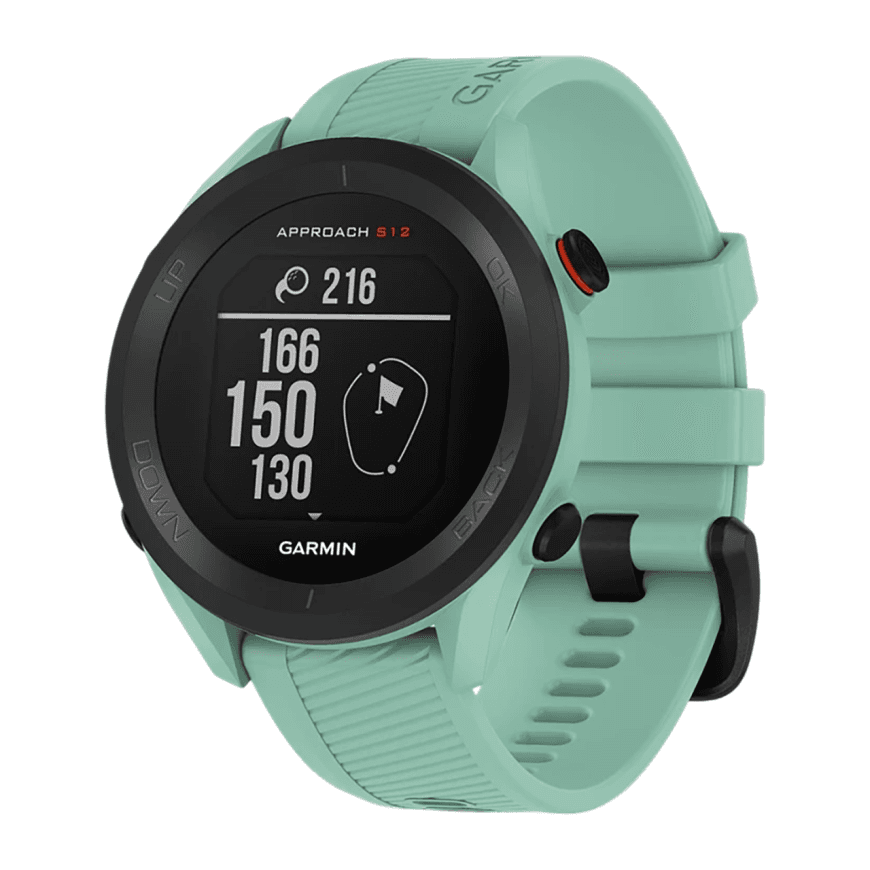 Спортивные часы Garmin Approach S12, силиконовый ремешок цвета «южные тропики» — фото 3