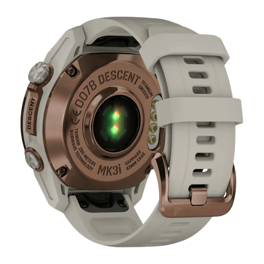 Спортивные часы Garmin Descent Mk3i, 43 мм, «французский серый» силиконовый ремешок — фото 4