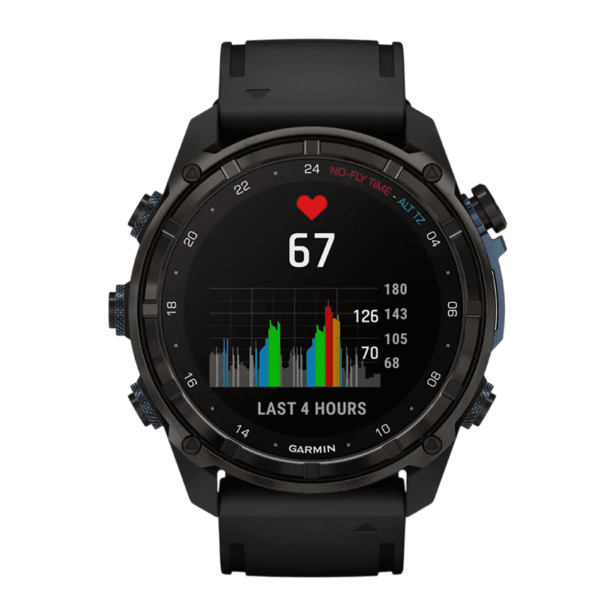 Спортивные часы Garmin Descent Mk3i, 51 мм, чёрный силиконовый ремешок — фото 5