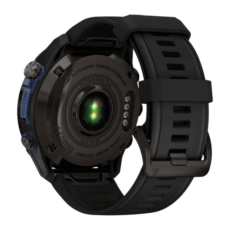 Спортивные часы Garmin Descent Mk3i, 51 мм, чёрный силиконовый ремешок — фото 4