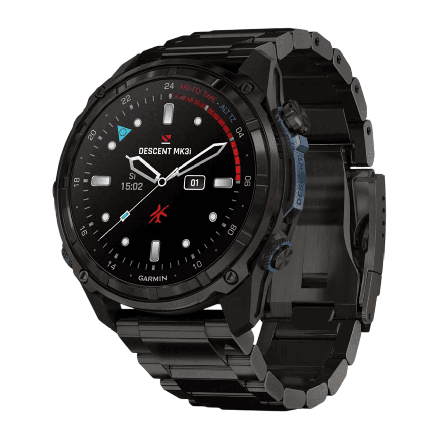 Спортивные часы Garmin Descent Mk3i, 51 мм, титановый блочный браслет — фото 3