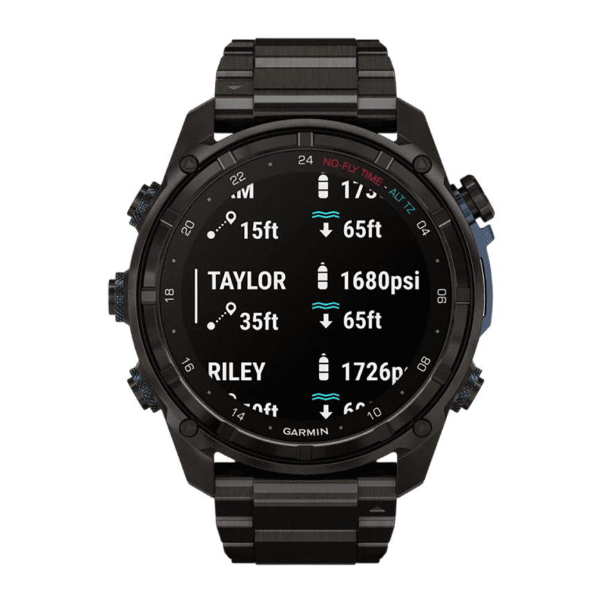 Спортивные часы Garmin Descent Mk3i, 51 мм, титановый блочный браслет — фото 6