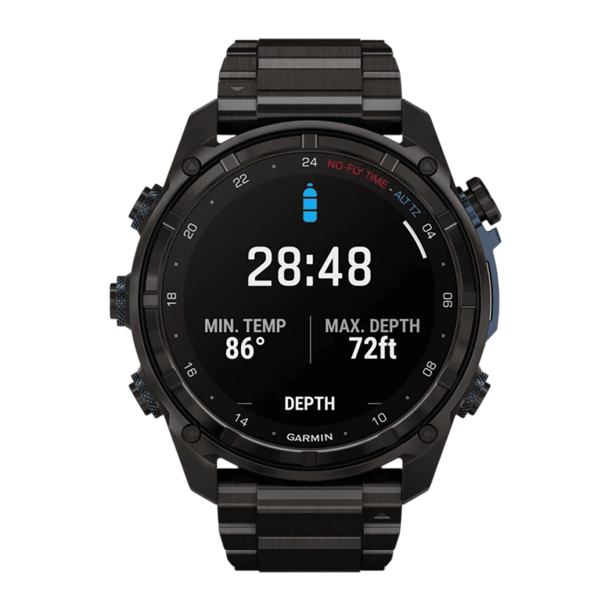 Спортивные часы Garmin Descent Mk3i, 51 мм, титановый блочный браслет — фото 2