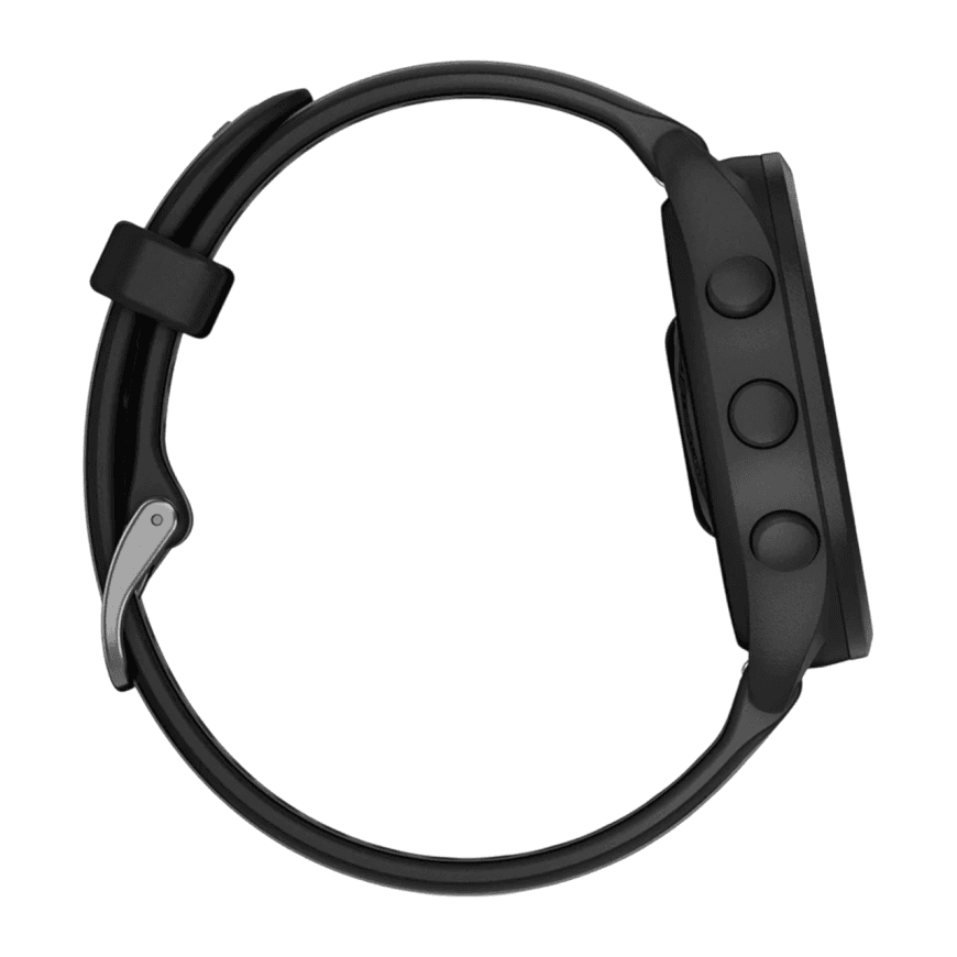 Спортивные часы Garmin Forerunner 165 Music, силиконовый ремешок цвета чёрный/синевато-серый — фото 6