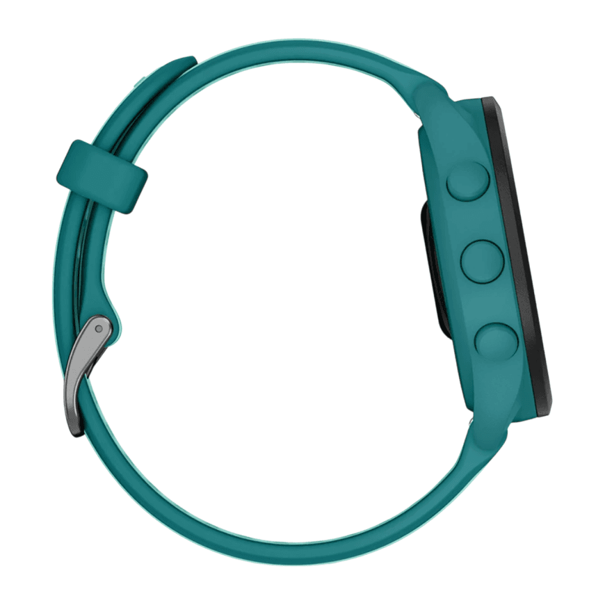 Спортивные часы Garmin Forerunner 165 Music, силиконовый ремешок цвета бирюзовый/«аква» — фото 5