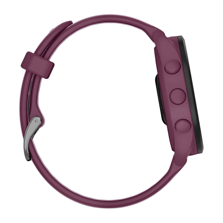 Спортивные часы Garmin Forerunner 165 Music, силиконовый ремешок цвета «ягодный»/лиловый — фото 5
