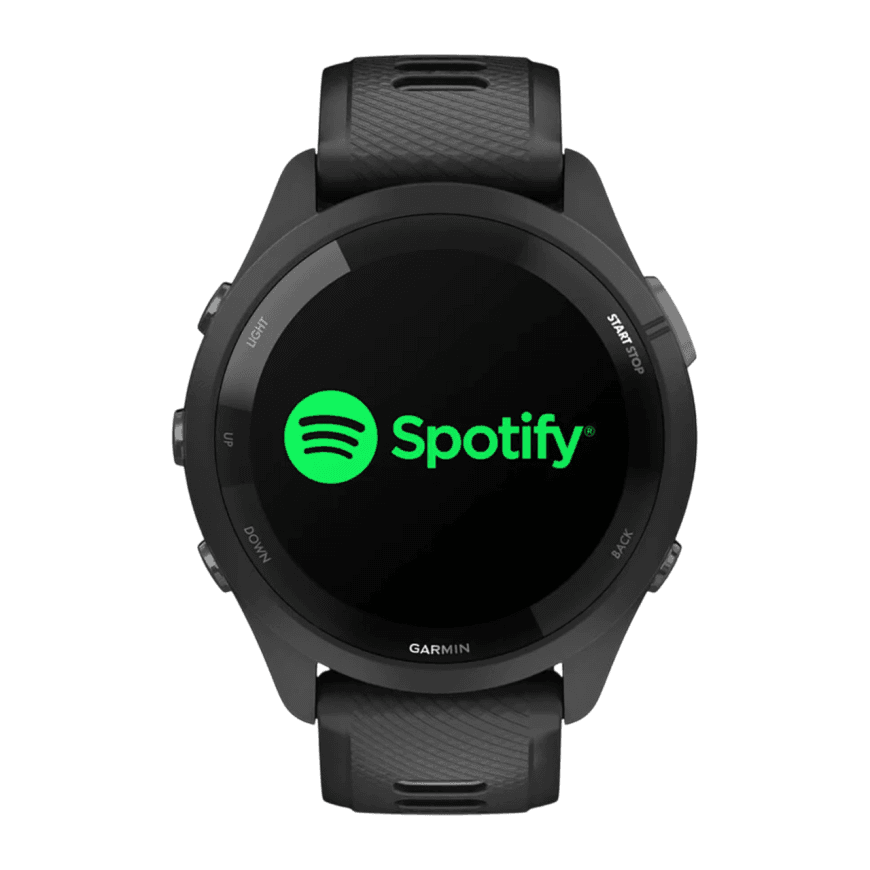Спортивные часы Garmin Forerunner 265, 46 мм, силиконовый ремешок цвета чёрный/«серая пудра» — фото 2
