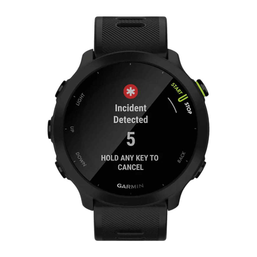 Спортивные часы Garmin Forerunner 55, чёрный силиконовый ремешок — фото 6
