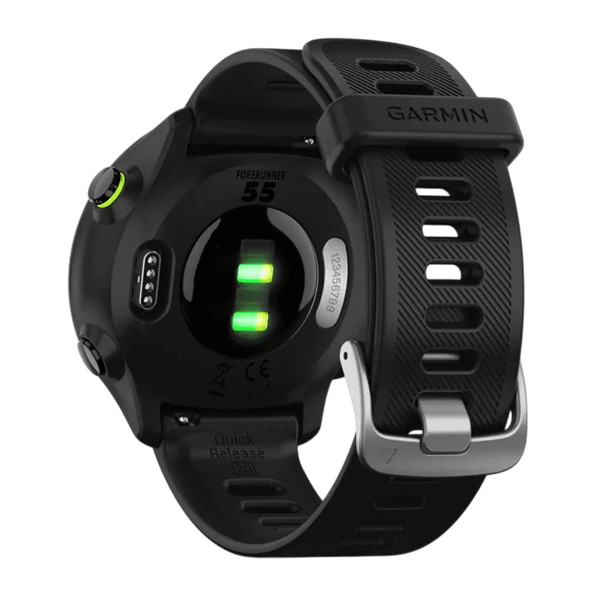 Спортивные часы Garmin Forerunner 55, чёрный силиконовый ремешок — фото 5