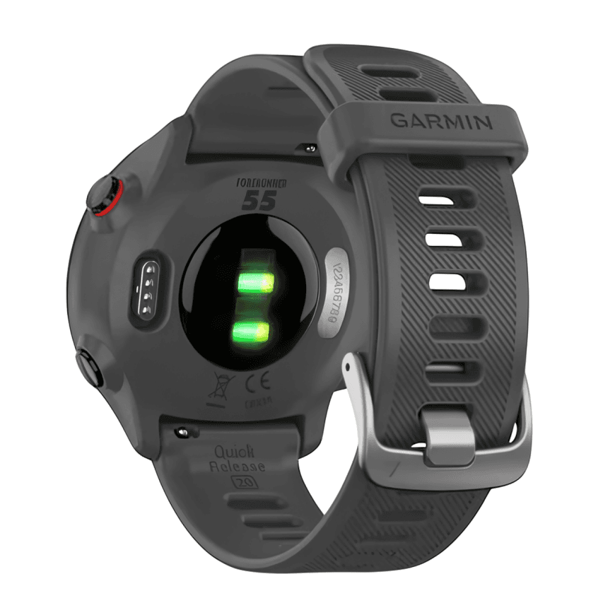 Спортивные часы Garmin Forerunner 55, «скальный серый» силиконовый ремешок — фото 6