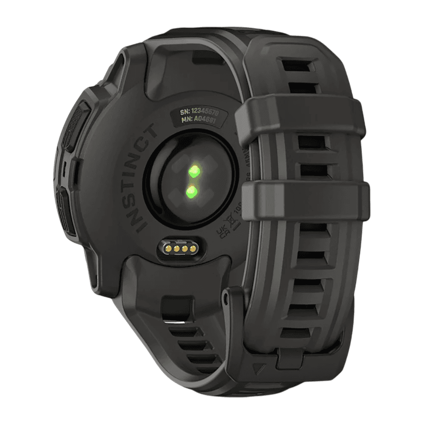 Спортивные часы Garmin Instinct E, 40 мм, силиконовый ремешок угольного цвета — фото 4