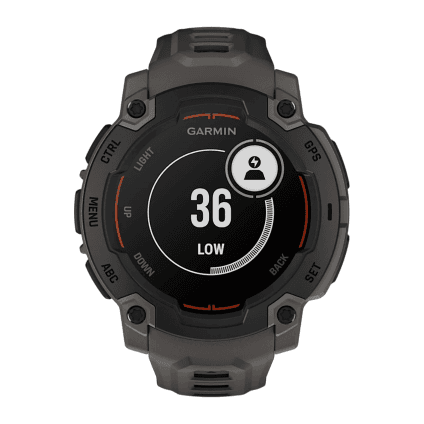 Спортивные часы Garmin Instinct E, 45 мм, силиконовый ремешок угольного цвета